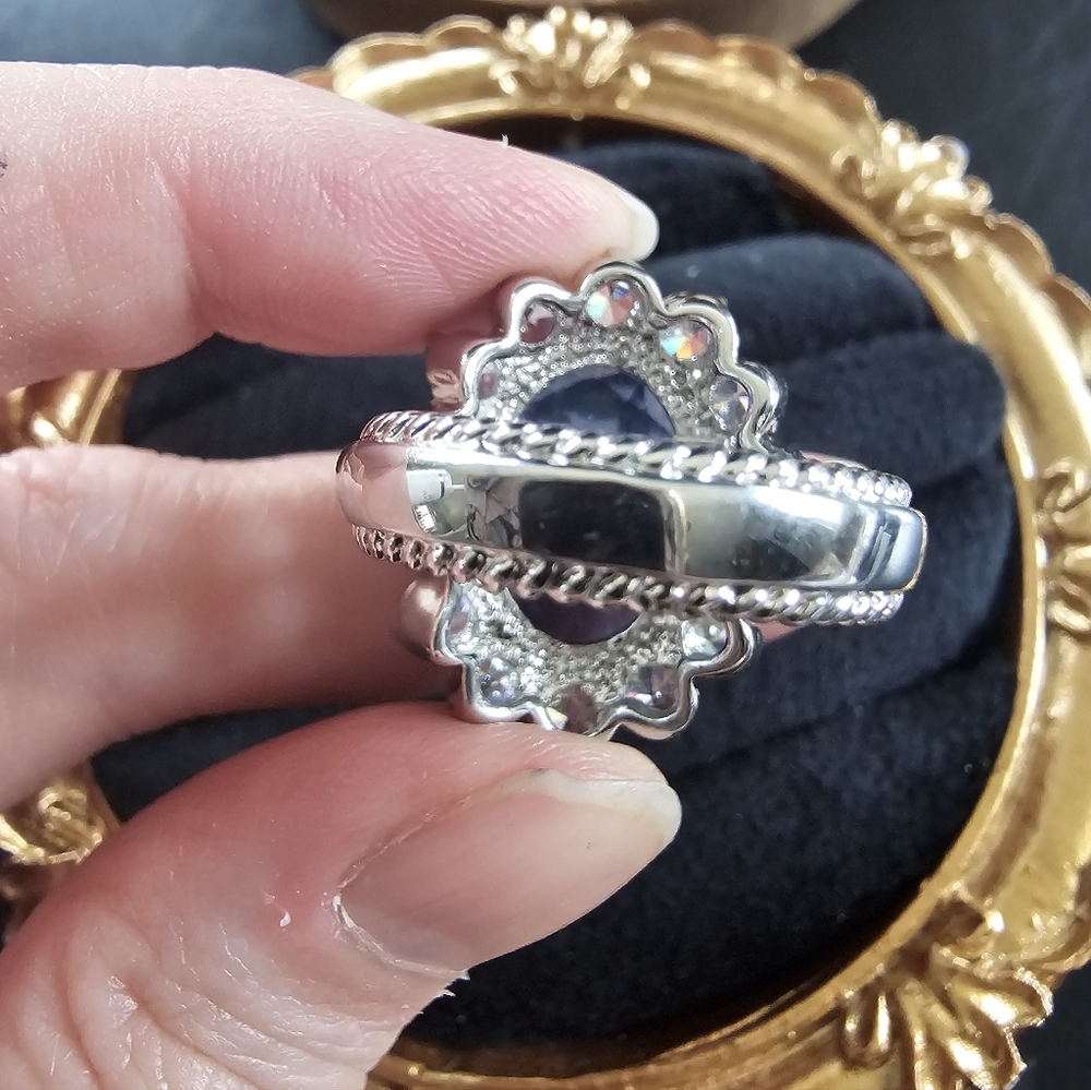 Vintage Coctail Ring Size 7 - Picture 6 of 6